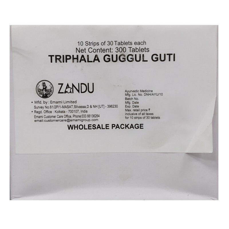Zandu Triphala Gugul Guti Zandu Triphala Gugul Guti