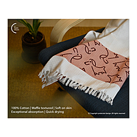 Cotton Waffle Bath Towel - Itsy Ally Muted Pack (Pack of 2)