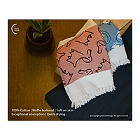 Cotton Waffle Bath Towel - Itsy Ally Muted Pack (Pack of 2)