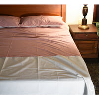 Cotton Bedsheet - White Red Stripes Cotton Bedsheet - White Red Stripes