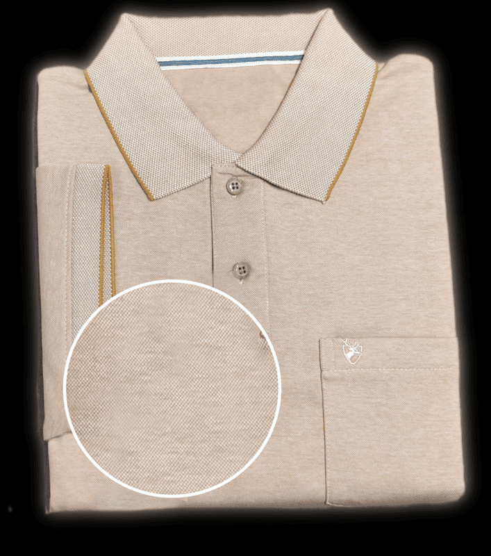 Tan Self Design Tshirt