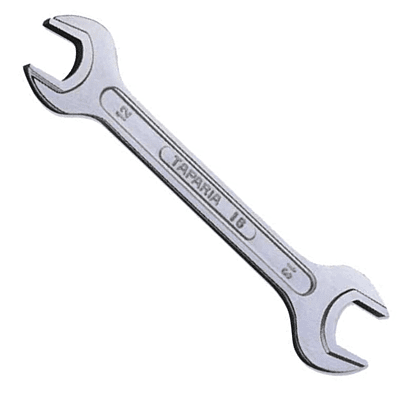 Taparia Double Ended Spanner (DER) 36 x 41 mm (Ribbed) - Chrome Plated