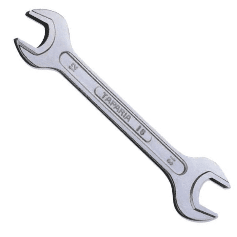 Taparia Double Ended Spanner (DER) 32 x 36 mm (Ribbed) - Chrome Plated