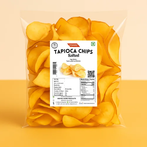 Vishnu Special Tapioca Plain Chips – Crispy & Delightful Snack!