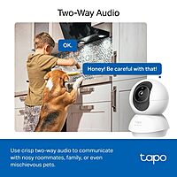 Tapo C230 Smart Pan/Tilt AI Home Security Wi-Fi Camera 3K 5MP 1620p, Two-Way Audio, Voice Control, Night Vision, Baby Crying Detection, Motion Tracking, Smart AI Detection and Notifications