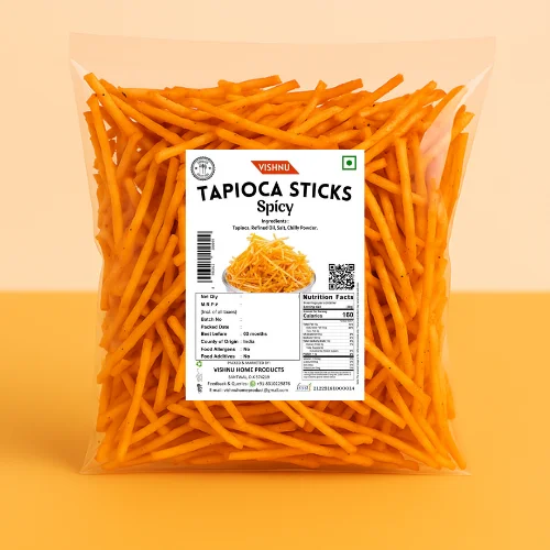 Vishnu Special Tapioca Sticks Spicy- 200g