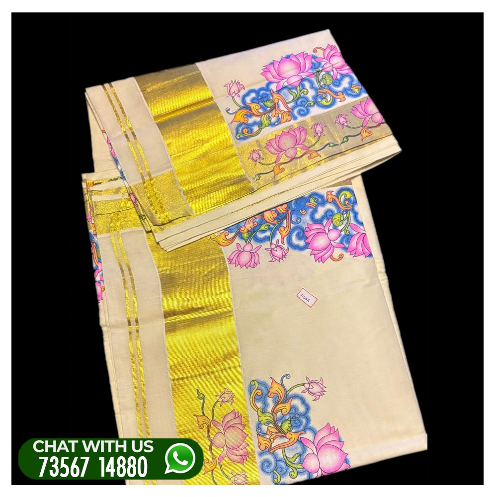 Thamara-Model-saree-Vishu special collection