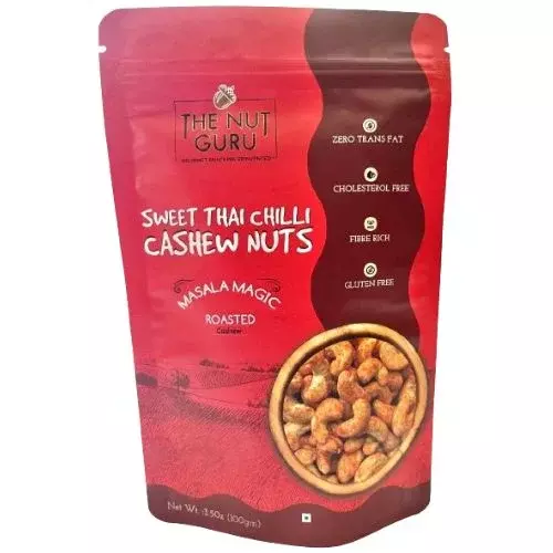 The Nut Guru Thai Chilli Cashew Nuts – Sweet, Spicy & Irresistibly Crunchy