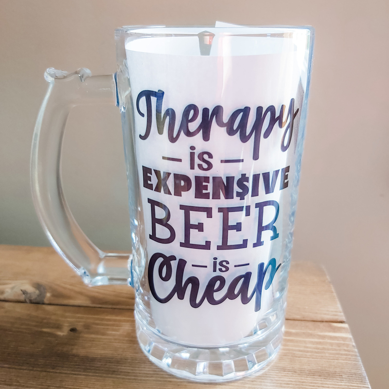 Sublimation Printed Beer Mug with Beer Mugs - Perfect for Dad, Husbands Sublimation Printed Beer Mug with Beer Mugs - Perfect for Dad, Husbands
