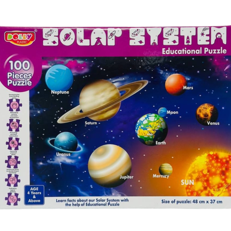 Solar System Outer Space Puzzle For 6 Year Old Kids and Above - Fun and Challenging | Educational Toys and Games for Focus, Memory, Mental Boost pack of 1 (48*37 cm) Solar System Outer Space Puzzle For 6 Year Old Kids and Above - Fun and Challenging | Educational Toys and Games for Focus, Memory, Mental Boost pack of 1 (48*37 cm)