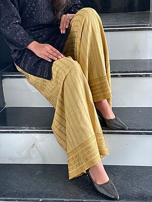 Embroidered Rayon Mastani-Beige