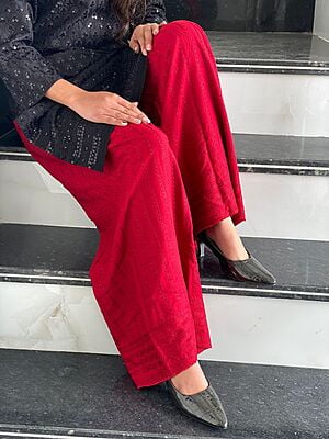 Embroidered Rayon Mastani-Maroon Embroidered Rayon Mastani-Maroon