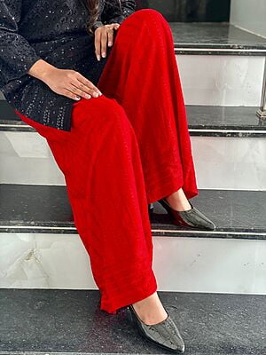 Embroidered Rayon Mastani-Red Embroidered Rayon Mastani-Red