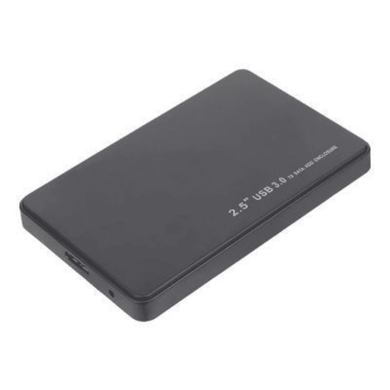 USB 3.0 HDD Enclosure 2.5" Case for SATA SSD HDD High Speed (Black)