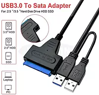 USB 3.0 to SATA HDD Cable Adapter with Power USB to SATA Converter USB 3.0 to SATA HDD Cable Adapter with Power USB to SATA Converter