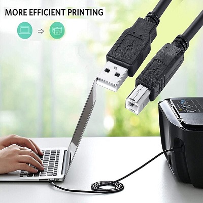 USB A Male to B Male Printer Scanner Cable,Compatible with Canon, Brother, Dell, Epson, HP, Samsung, Lexmark, and Panasonic Printers and Scanners USB A Male to B Male Printer Scanner Cable,Compatible with Canon, Brother, Dell, Epson, HP, Samsung, Lexmark, and Panasonic Printers and Scanners