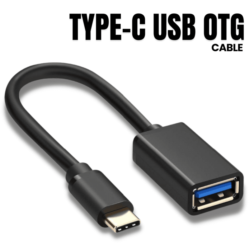 USB OTG Cable, Adapter, Connector, Fast Charging, Data Transfer, Compatible with Laptops, Tablets, Smartphone and Chargers