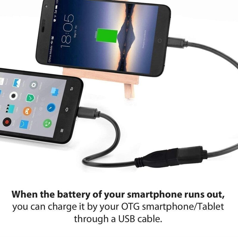 USB OTG Cable, Adapter, Connector, Fast Charging, Data Transfer, Compatible with Laptops, Tablets, Smartphone and Chargers