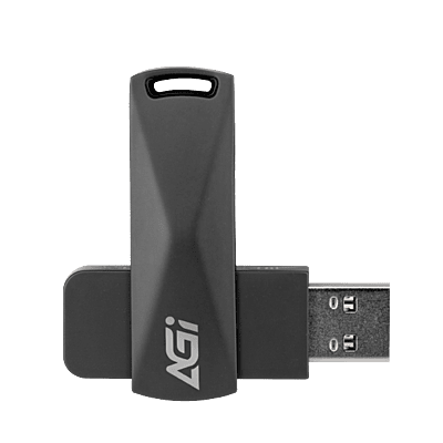AGI Metal Slim Flash Drive UE138-128 GB-DarkSlateGray