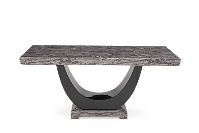 Vikinterio Modern U Shape Six Seater Marble Dining Table Set Vikinterio Modern U Shape Six Seater Marble Dining Table Set