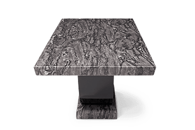 Vikinterio Modern U Shape Six Seater Marble Dining Table Set Vikinterio Modern U Shape Six Seater Marble Dining Table Set