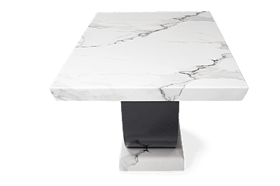 Vikinterio Modern U Shape Six Seater Marble Dining Table Set Vikinterio Modern U Shape Six Seater Marble Dining Table Set