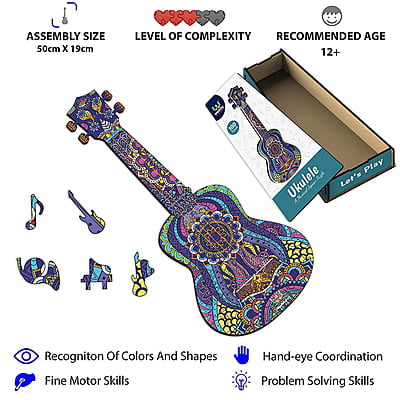 Ukuleel Guitar Puzzle 100 Pcs