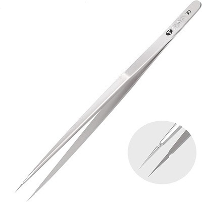 3D Straight Head Titanium Alloy Tweezers - Ultraprecise Curved Head for iPhone Motherboard Repair 3D Straight Head Titanium Alloy Tweezers - Ultraprecise Curved Head for iPhone Motherboard Repair