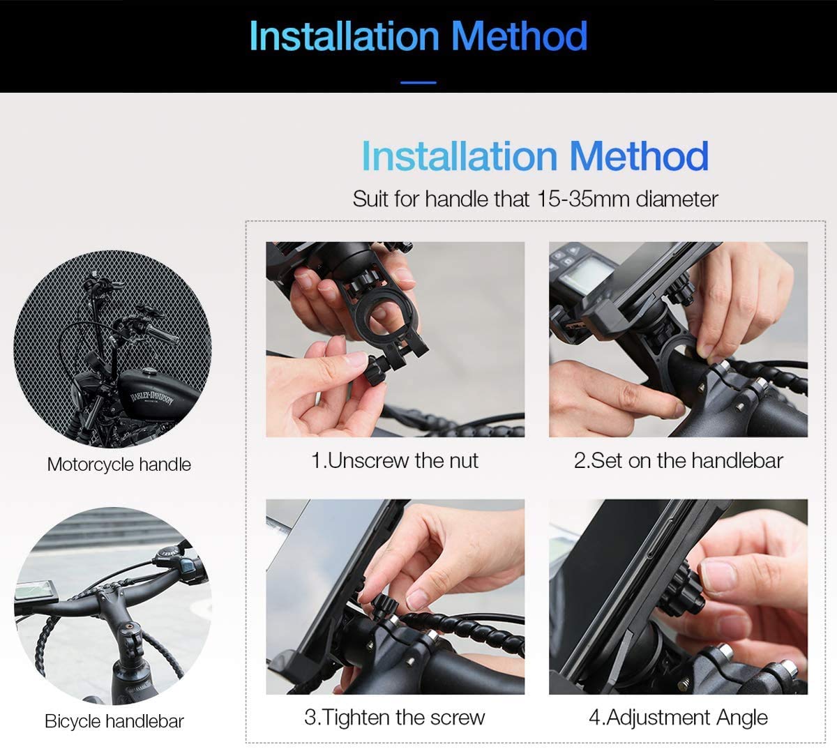 Universal Mobile Bike Holder All Mobile Attech Universal Mobile Bike Holder All Mobile Attech