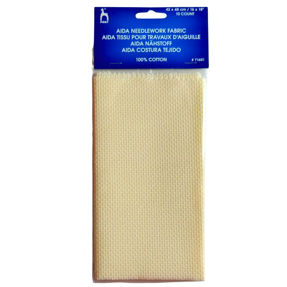 Pony Aida Fabric 42 x 48 cm Cream 10C Pony Aida Fabric 42 x 48 cm Cream 10C