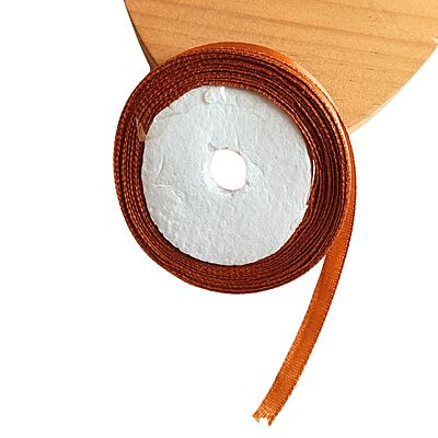 Satin Ribbon 1/4 Inch- 141-Lite Brown