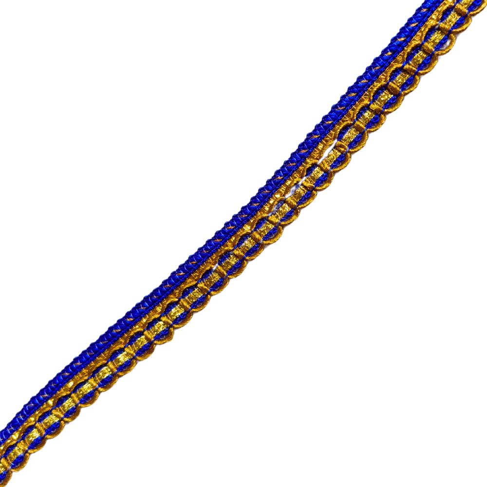 Fancy Color Lace 103- Royal Blue with Gold Fancy Color Lace 103- Royal Blue with Gold