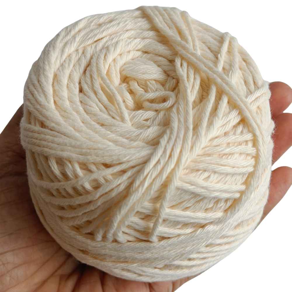 Cotton Yarn 8 Ply-Cream