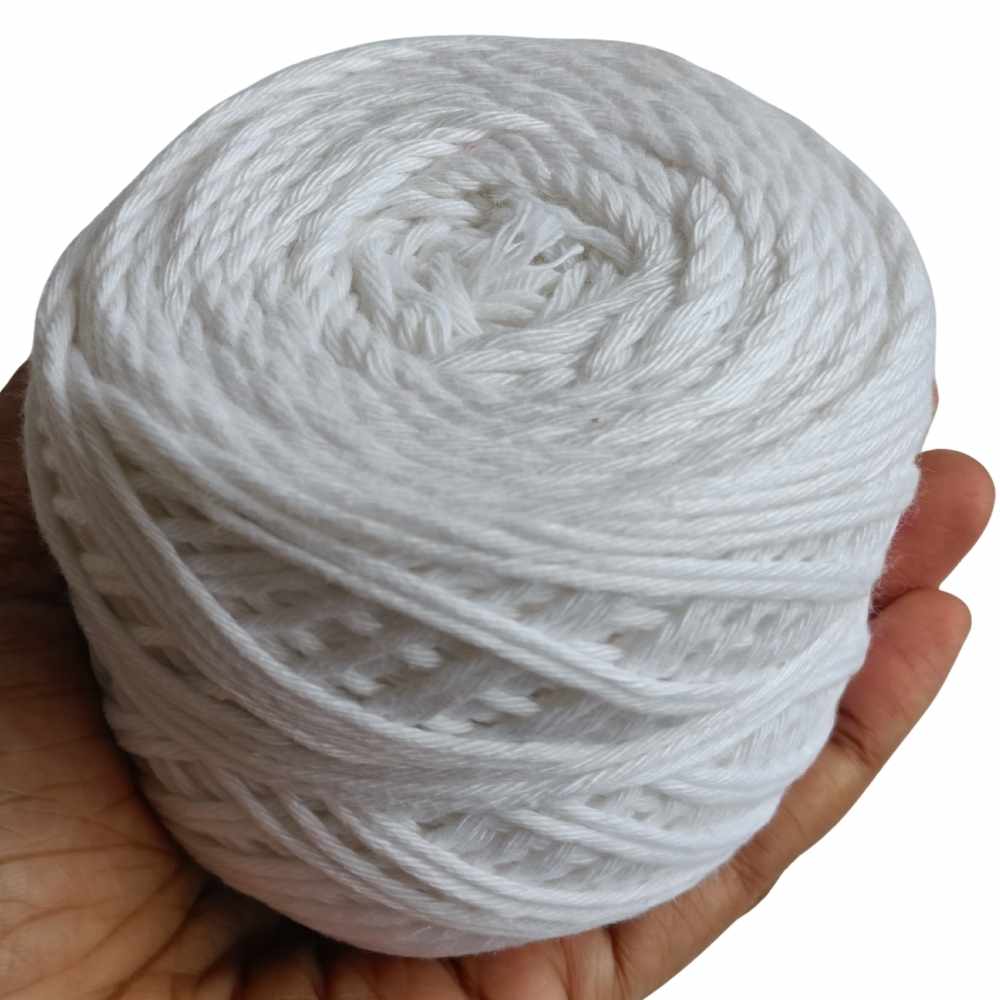 Cotton Yarn 8 Ply White