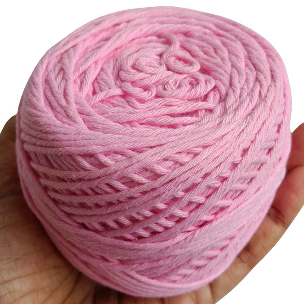 Cotton Yarn 8 Ply Baby Pink