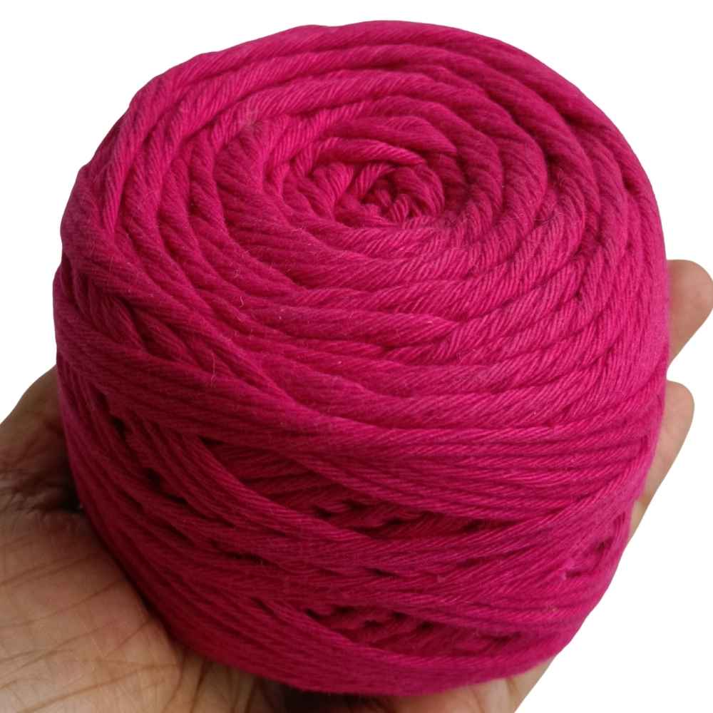 Cotton Yarn 8 Ply Deep Pink