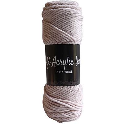 Soft Acrylic Yarn 8 ply Pink Grey Soft Acrylic Yarn 8 ply Pink Grey