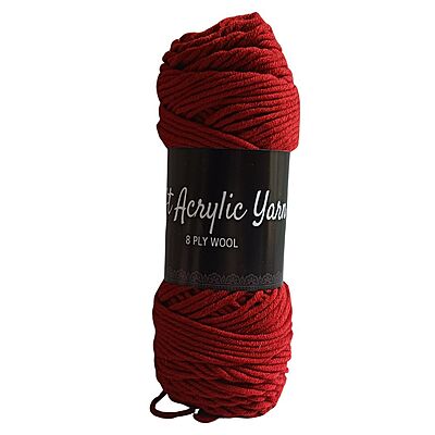 Soft Acrylic Yarn 8 ply Light Maroon Soft Acrylic Yarn 8 ply Light Maroon