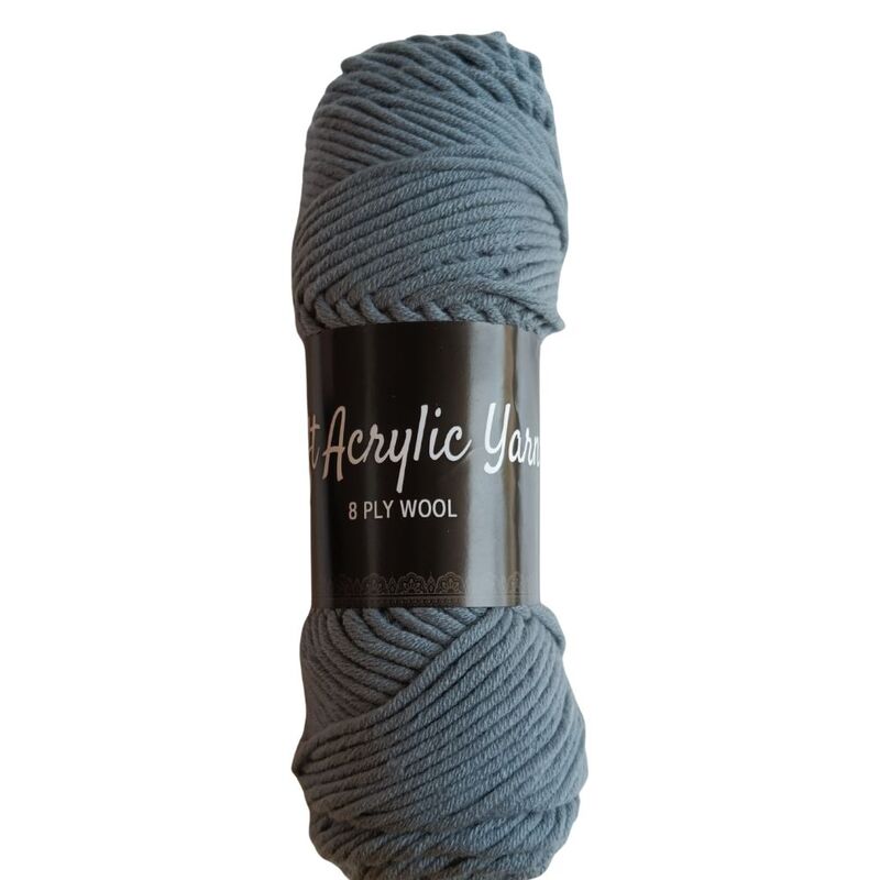 Soft Acrylic Yarn 8 ply Dark Grey Soft Acrylic Yarn 8 ply Dark Grey