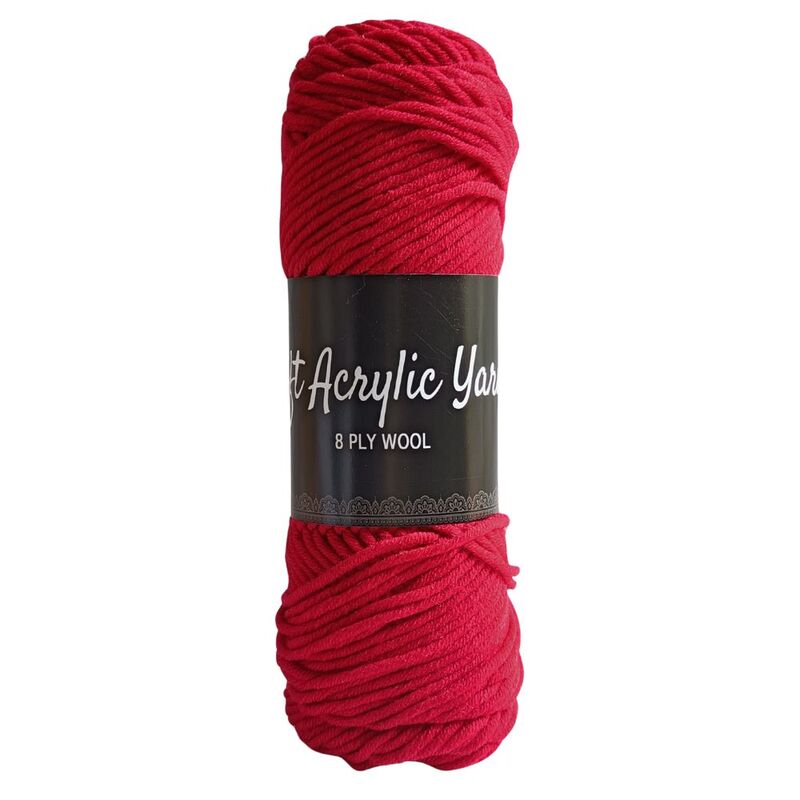 Soft Acrylic Yarn 8 ply Dark Burgundy Soft Acrylic Yarn 8 ply Dark Burgundy