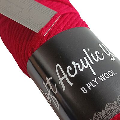 Soft Acrylic Yarn 8 ply Dark Burgundy Soft Acrylic Yarn 8 ply Dark Burgundy