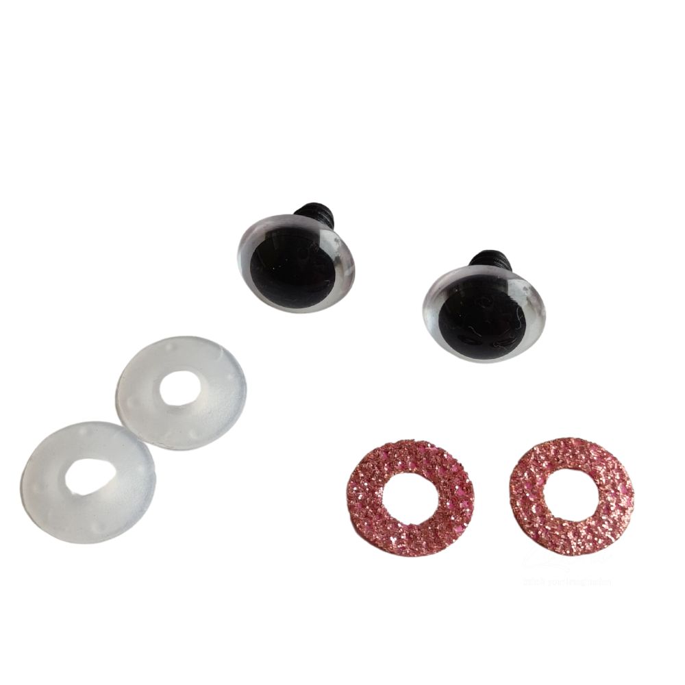 Safety Eyes Glitter- Lite Pink Safety Eyes Glitter- Lite Pink