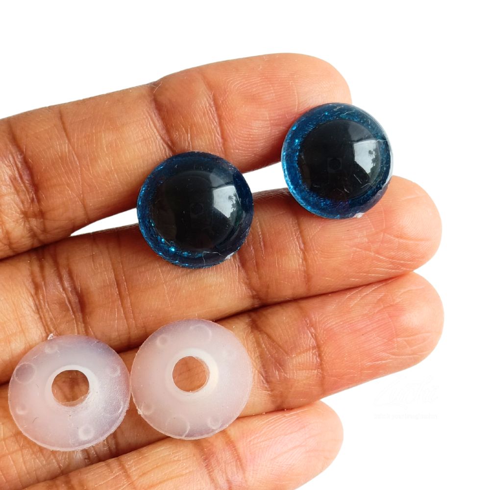 Safety Eyes Glitter- Blue