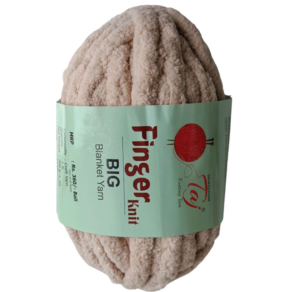 Taj Finger Knit Yarn - Beige Taj Finger Knit Yarn - Beige