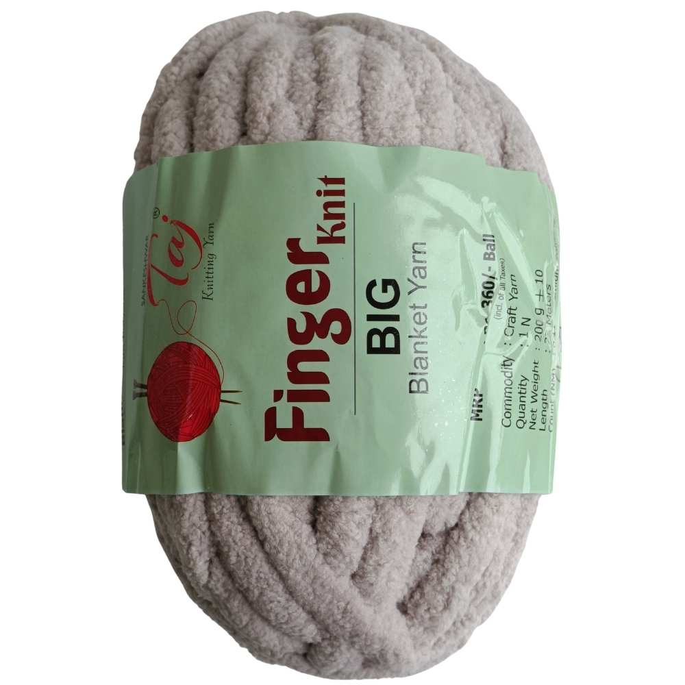 Taj Finger Knit Yarn - Grey Taj Finger Knit Yarn - Grey