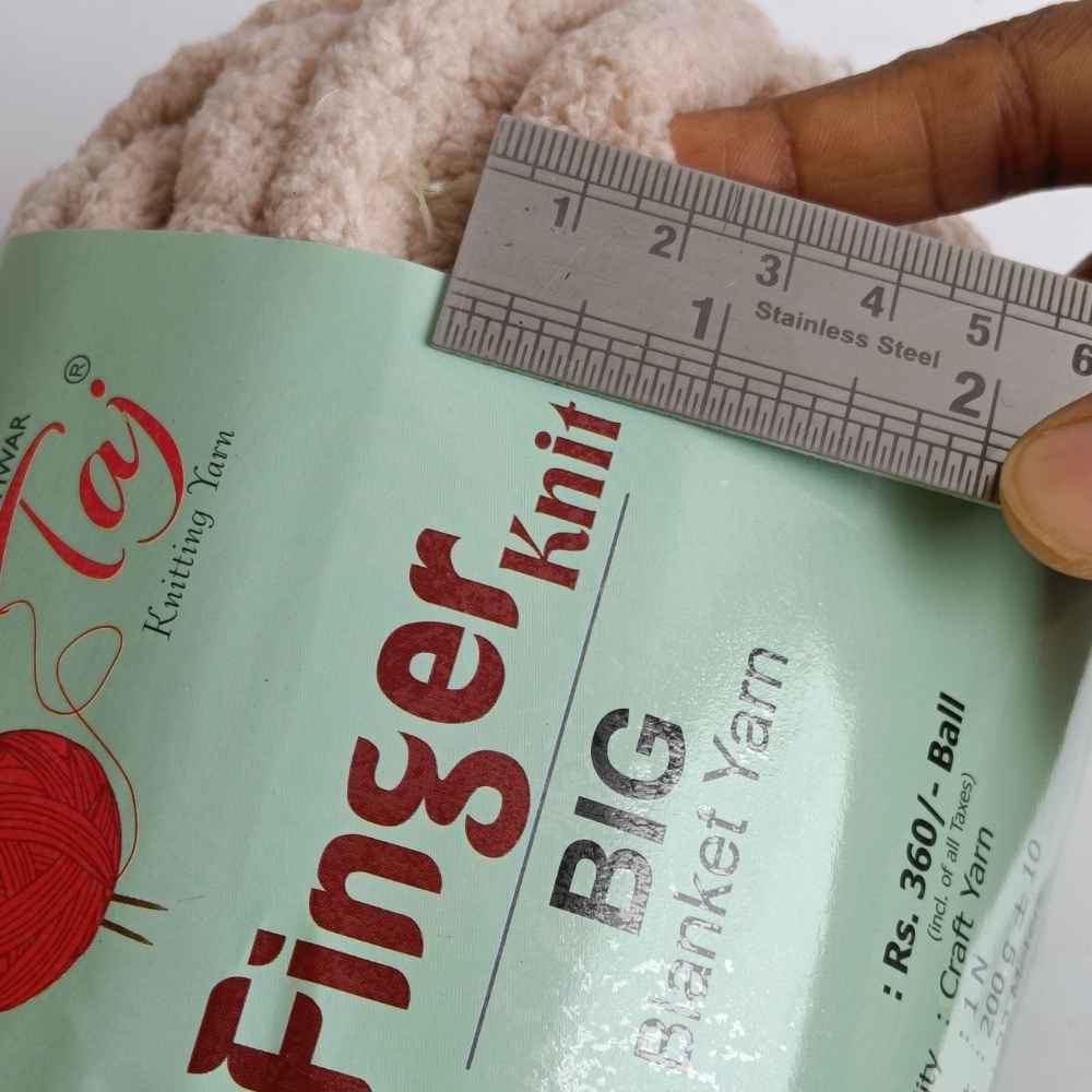 Taj Finger Knit Yarn - Beige Taj Finger Knit Yarn - Beige