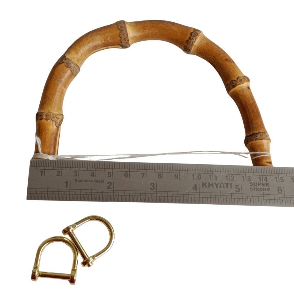 Bag Handle- Natural Bamboo Cane Bag Handle- Natural Bamboo Cane