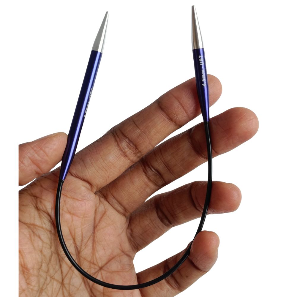 Zing Asymmetrical Fixed Circular Needles 25cm(10")