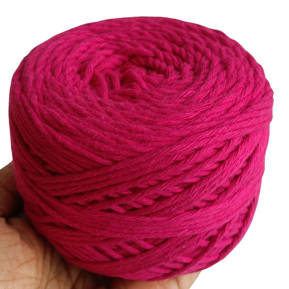 Cotton Yarn 8 Ply Magenta