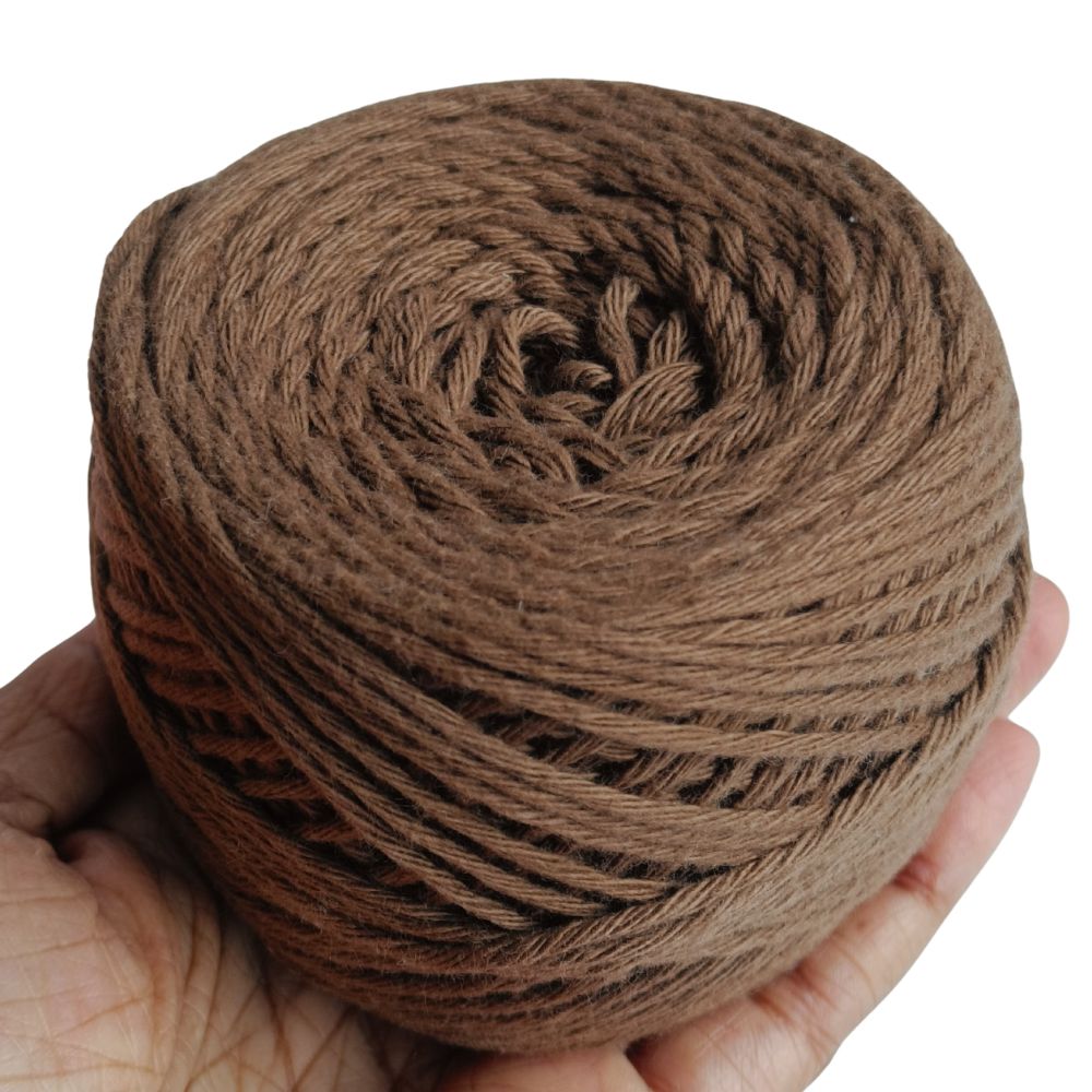 Cotton Yarn 8 Ply Umber Brown